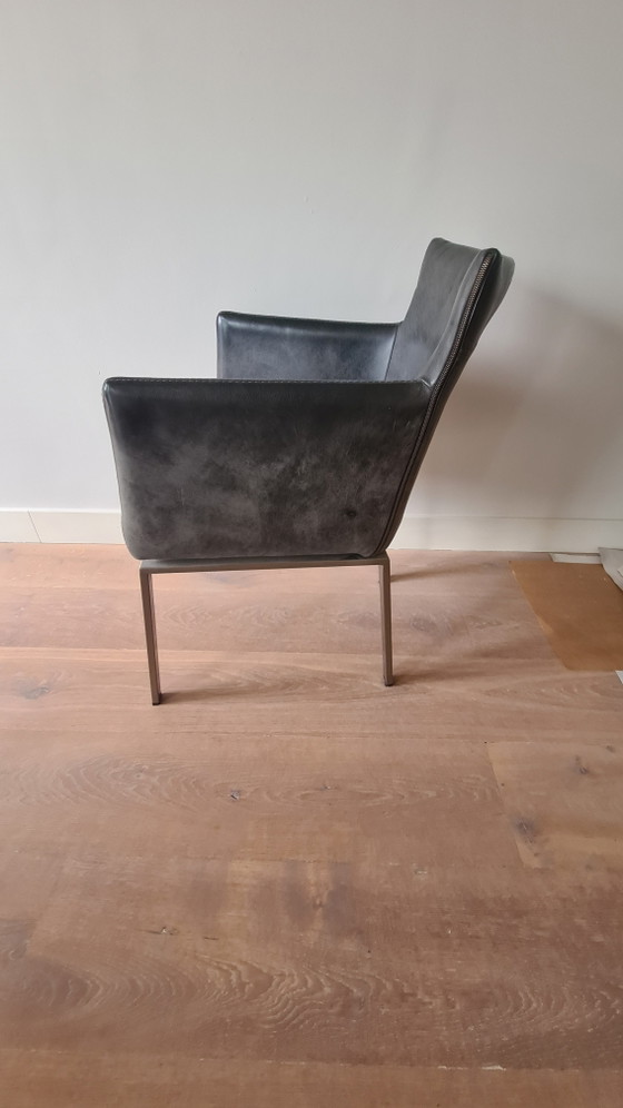6 x Leather Dining Chairs – rvs (photo 3 of 5)