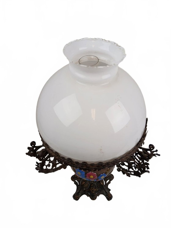 Image 1 of Antique Oil Lamp (converted)