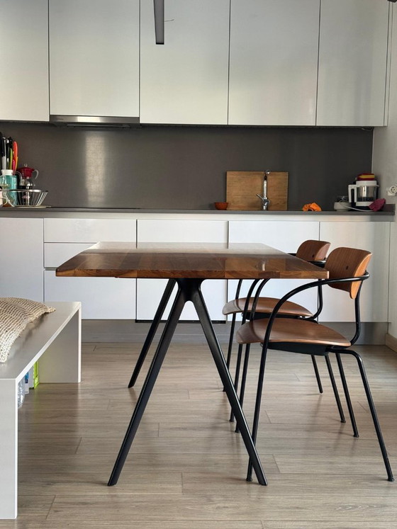 Image 1 of Pilma Solid Wood Dining Table - Industrial Design