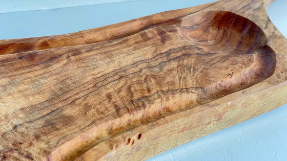 Image 1 of Grande PLANCHE à Découper BOIS d'Olivier Vintage