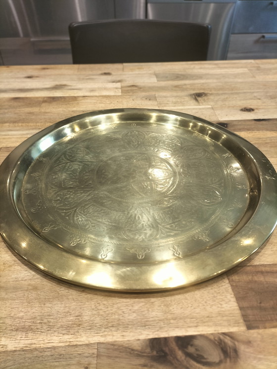 Image 1 of Bandeja de té de latón