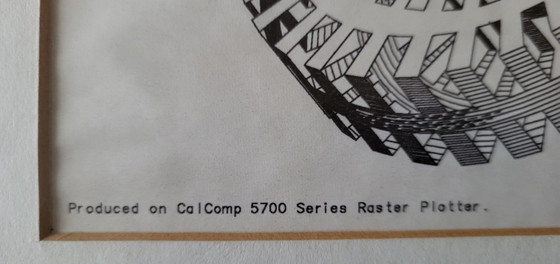 Image 1 of Escher image produced using CalComp plotter