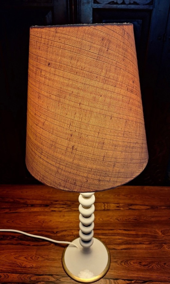 Mid-Century Tall Italian Table Lamp with Stacked Spheres, 1970s – Porcelain (photo 14 of 15)