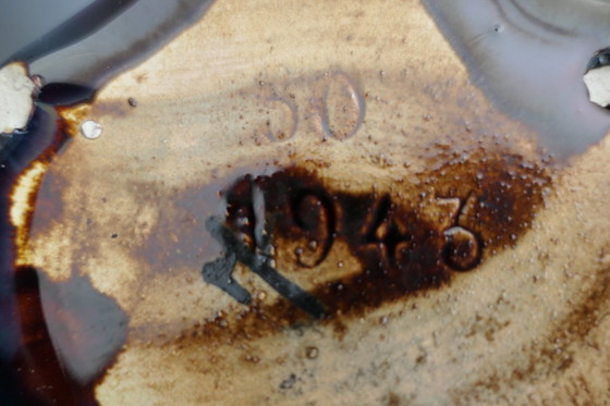 Image 1 of Art Deco vase Faiencerie de Thulin numbered 1943