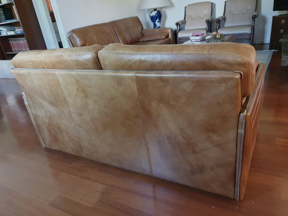 Image 1 of Baxter Arcon Italienisches Design Büffelleder Sofas Marco Milisich (2 Sitzer + 2,5 Sitzer)