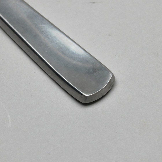 Image 1 of Folke Arström (1907-1997) - Gense Schweden - Modell Facette - Edelstahl 18-8 - Set aus Fleischmesser und Gabel (2x)