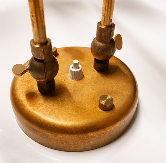 Diabolo Gelenk-Doppelwandleuchte, Design aus den 1950er Jahren – Wandleuchten, Brass, Metal (photo 8 of 15)