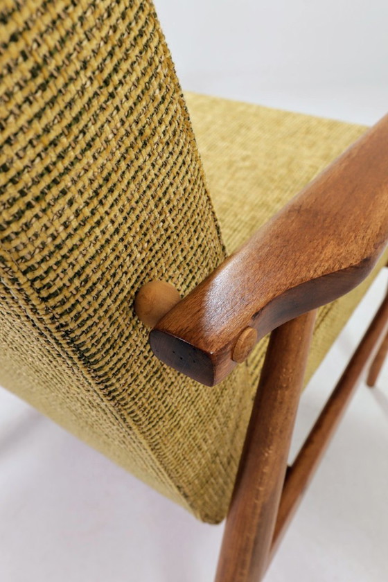 Image 1 of Poltrona vintage verde oliva, design moderno, anni '70