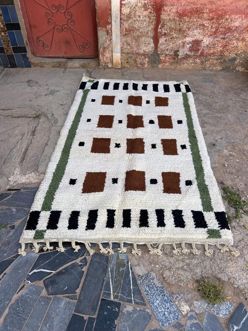 Handgeknüpfter Berberteppich 150/250 cm – vloerkleden en tapijten, Wool (photo 2 of 6)