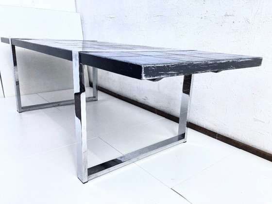 Image 1 of Tavolino in maiolica Space Age anni '60-'70 design di Belarti