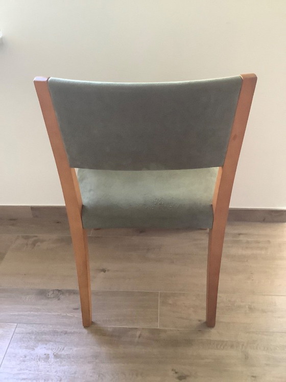 6 x Molteni Resiedo Stoelen – Eetkamerstoelen, Textile, Wood (photo 4 of 6)