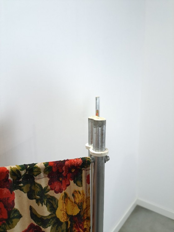 Image 1 of Mobile bar vintage con bancone estensibile e piano in vetro