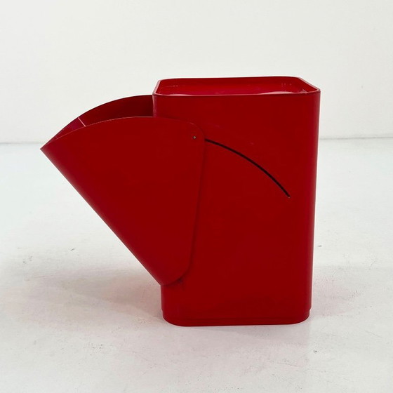 Image 1 of Cesto per la biancheria rosso di Anna Castelli per Kartell, anni '70