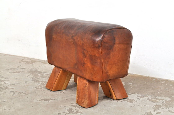 Image 1 of Table tournante / tabouret vintage