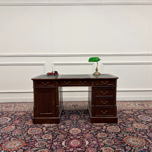 Scrivania Classica Inglese – bureau, Leather, Wood (photo 2 of 21)
