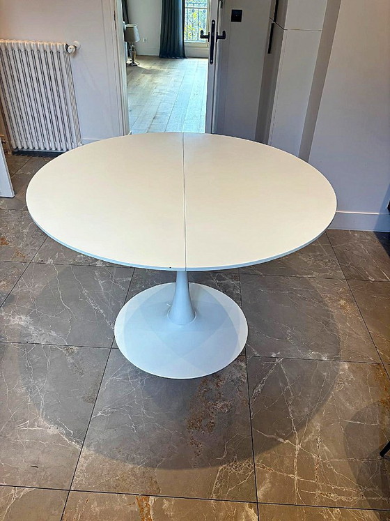 Ronde witte tulpvoet tafel Ø 110 cm – Ikea – Eettafels, lamine (photo 2 of 5)