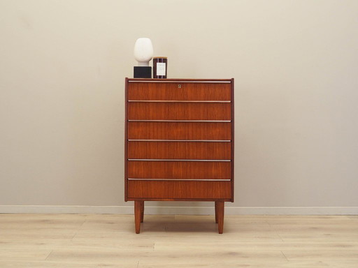 Teakholzkommode, dänisches Design, 1970er Jahre, hergestellt in Dänemark