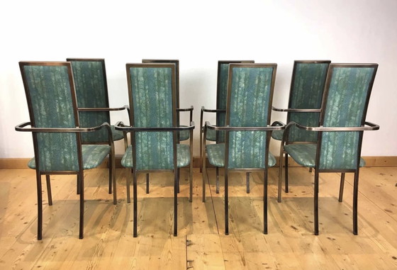 Image 1 of Belgo Chrome eetkamerstoelen uit de jaren 80