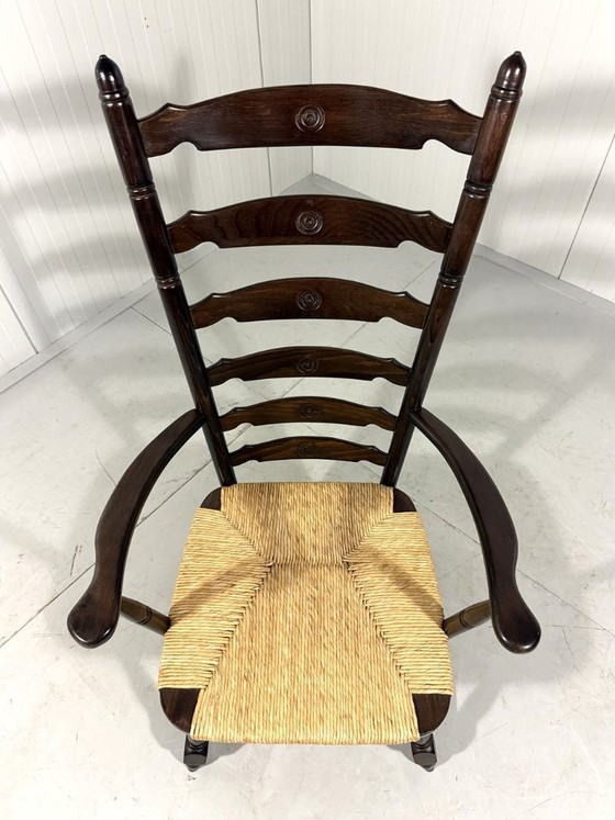 Image 1 of Rustikaler, brutalistischer Hochleiterstuhl aus den 1960er Jahren