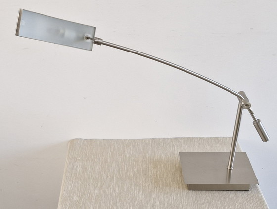 Image 1 of Table/Desk Lamp Geos by Lucide Belgium - Matte Chrome