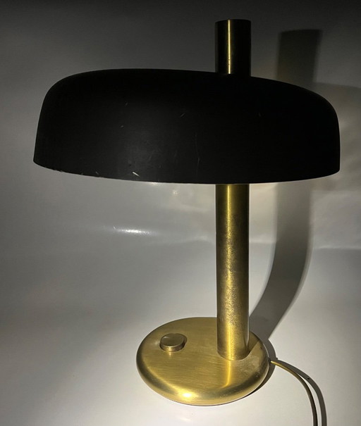 Vintage Brass Mushroom Lamp – Space Age – 1970s