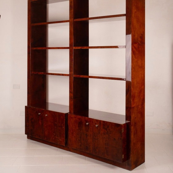 Image 1 of Perkamenten boekenkast van Aldo Tura voor Tura Milano 1960