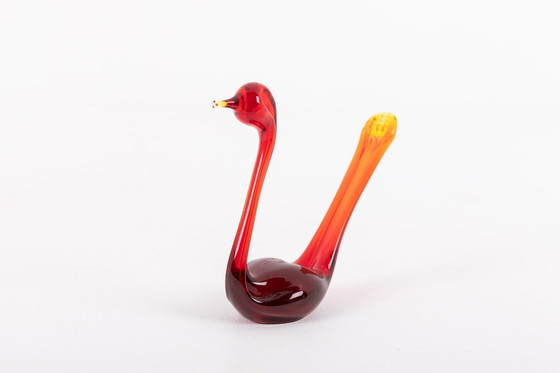 Image 1 of Schwedische Glaskunst-Vogelskulpturen aus Bergdala, 1970er Jahre