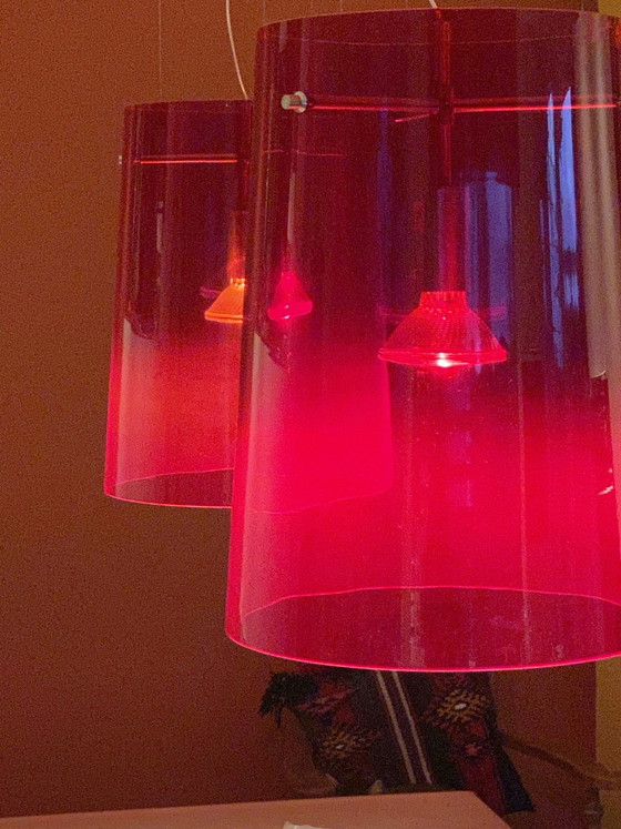 Lampada a sospensione Pradina Sera S3 Mengotti vetro opale rosso – Prandina, Lampade a sospensione (photo 4 of 5)