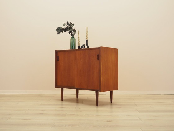 Mobile danese in teak con ante scorrevoli, Mid-Century Modern, anni '70 – Armadi contenitori, Legno (photo 4 of 15)