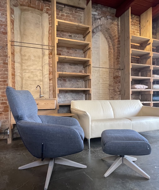 Leolux Lloyd relaxfauteuil plus met hocker NIEUW