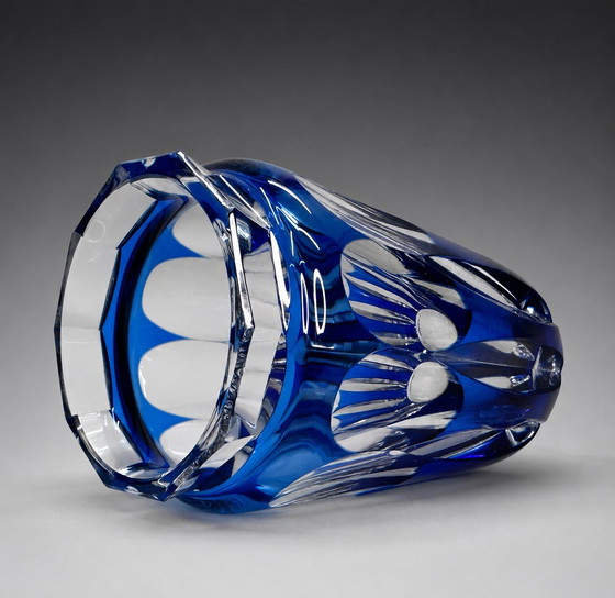 Image 1 of Val Saint Lambert Art Deco vase cut to clear, ca. 1950
