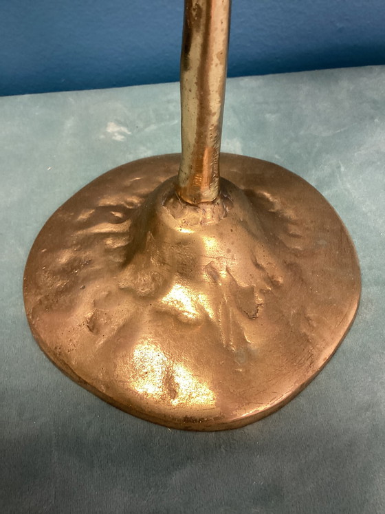 Image 1 of Candelabro grande David Marshall de 47 cm, latón macizo, pieza rara.