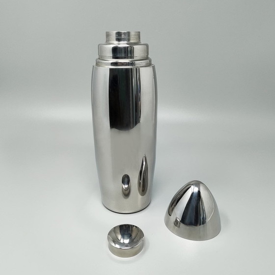 Image 1 of 1960s Gorgeous Cocktail Shaker "Bullet" in Stainless Steel, Made in Italy