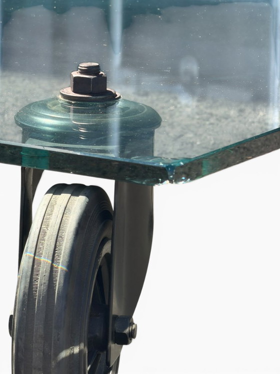 Image 1 of Tavolo con Ruote Coffee Table - Gae Aulenti for FontanaArte (150x100)
