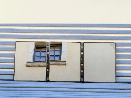 Triptych barber mirror 1950 – Metal, Art Deco (photo 2 of 9)