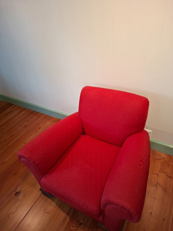 Fauteuil Vintage – Textile, Wood (photo 4 of 7)