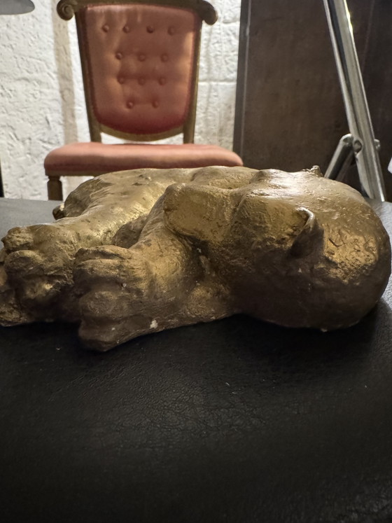 Image 1 of Sculpture ours couché bronze Dacla Seailles