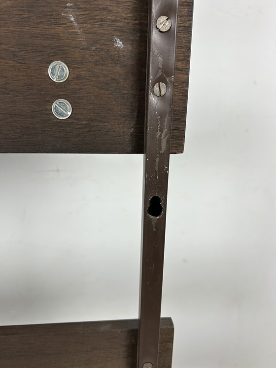 Image 1 of Vintage wall coat rack with mirror and hat rack