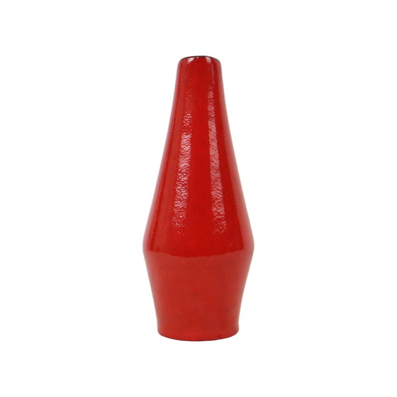 Image 1 of Seltene rote Design-Vase Heinz Siery