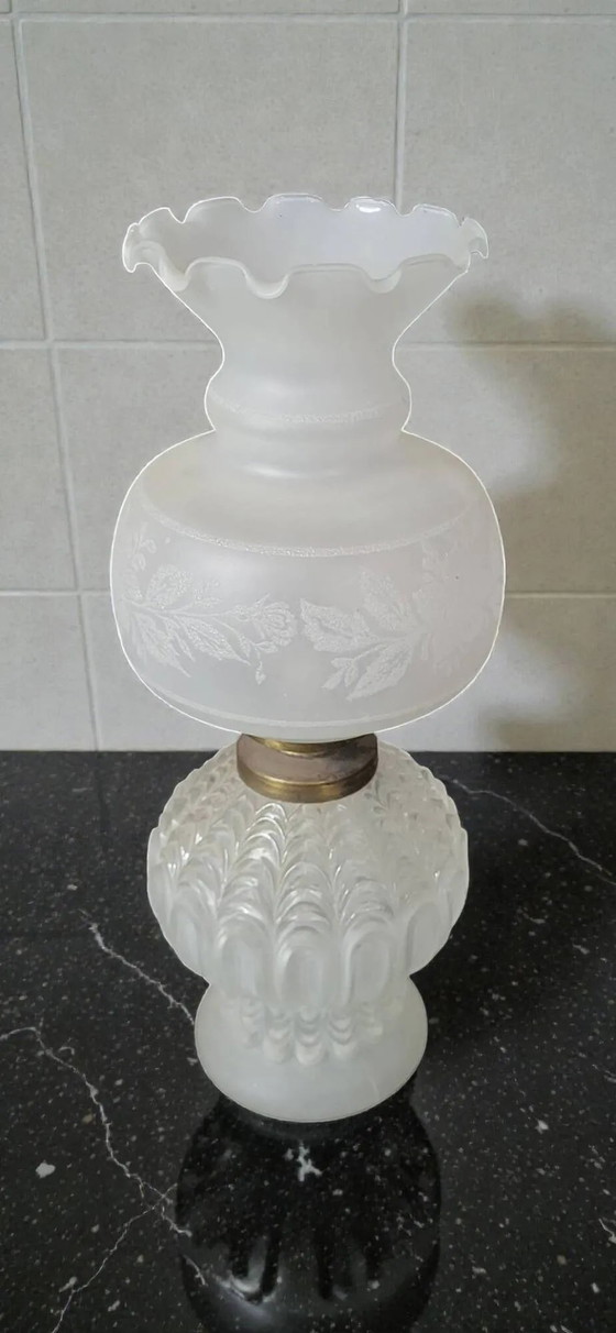 1970s glass lamp – Table lamps, Crystal (photo 4 of 7)