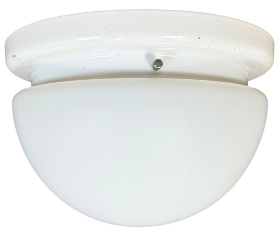 Image 1 of Lampada da soffitto o da parete vintage con vetro opalino, anni '80