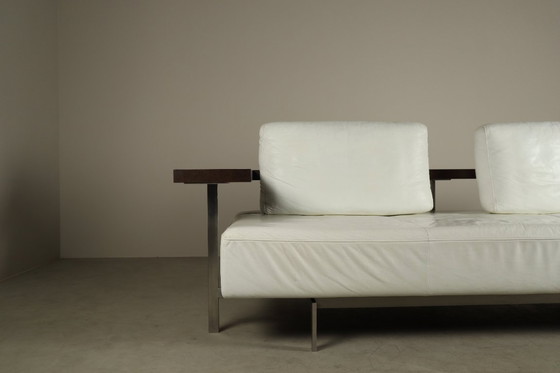 Image 1 of Rolf Benz Dono bank van Christian Werner in wit leer, jaren 90