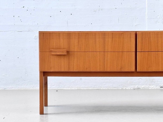 Image 1 of Mobile basso danese in teak di metà secolo con quattro cassetti, anni '60