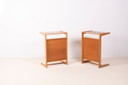 2x Yngvar Sandström TrSide Tables Tables de chevet, 1960s Suède