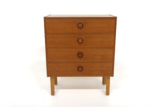 Scandinavische ladekast van teakhout, Zweden, 1960