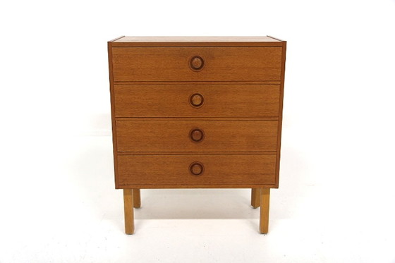 Image 1 of Scandinavische ladekast van teakhout, Zweden, 1960