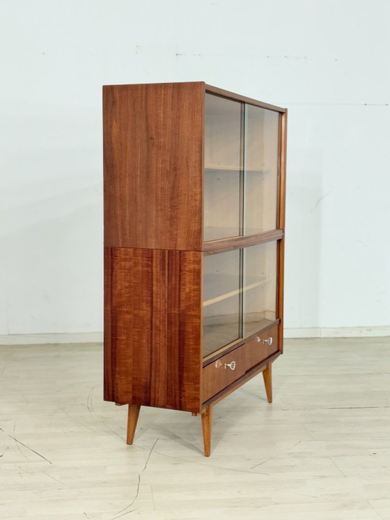 Image 1 of Vetrina di metà secolo, credenza, credenza espositiva, scaffale, vintage 1964