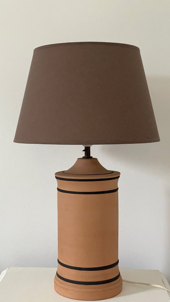 Image 1 of Vintage CHANEL-style terracotta lamp