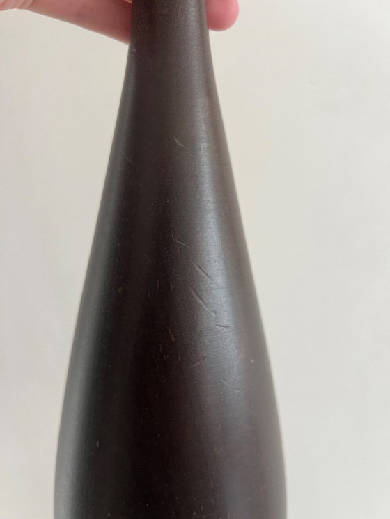 Image 1 of Vintage Ikea Lans tafellamp donker hout