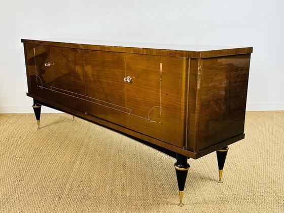 Image 1 of Art Deco dressoir van mahoniehout, Frankrijk, jaren 1940